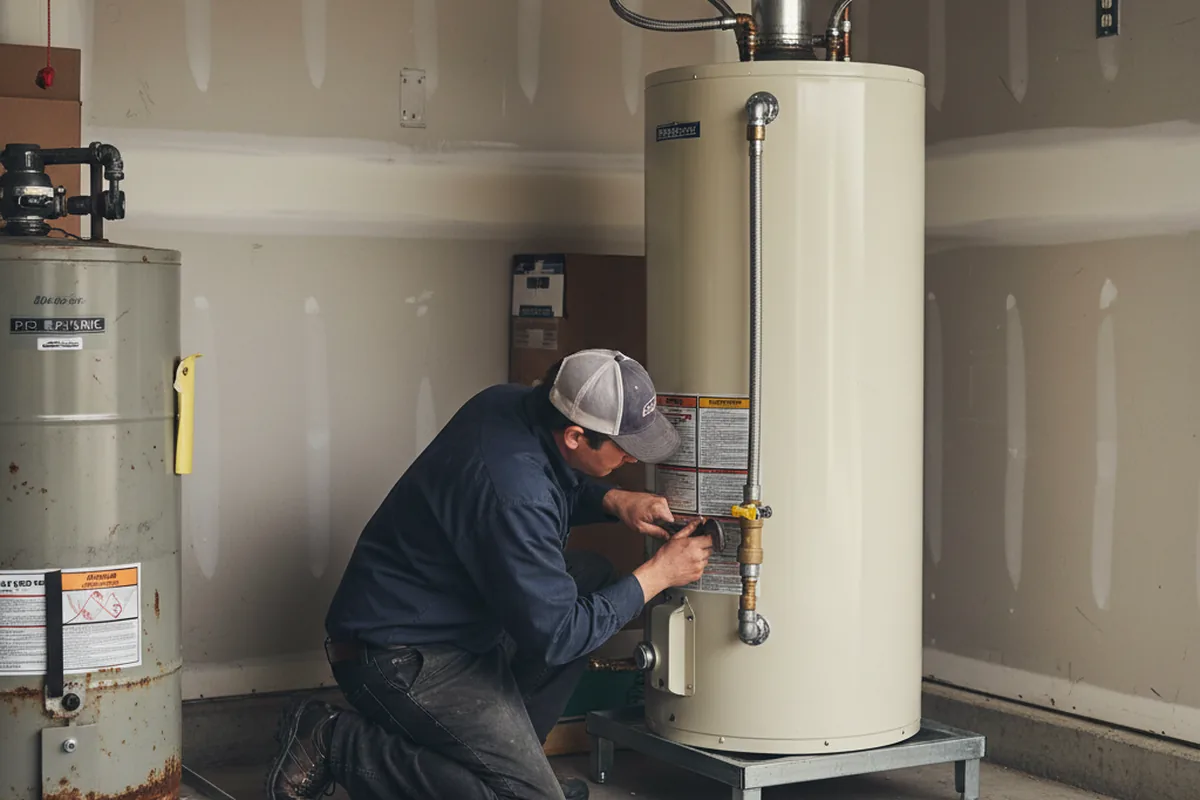 Water heater and shutoff valve replacement in Bunker Hill